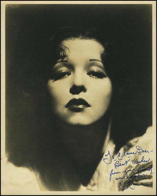 [Hollywood] Bow, Clara. (1905 - 1965) Signed Photograph