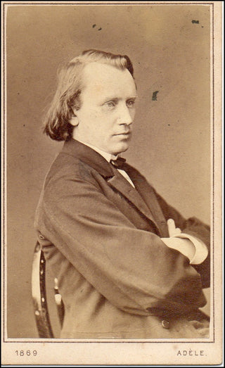 Brahms, Johannes. (1833–1897) Early CDV Photograph