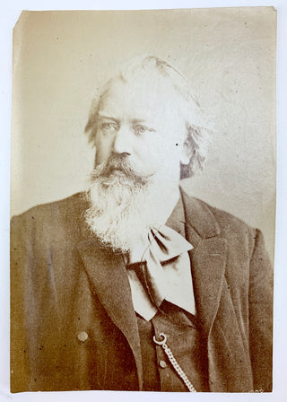 Brahms, Johannes. (1833–1897) Original Albumen Photograph