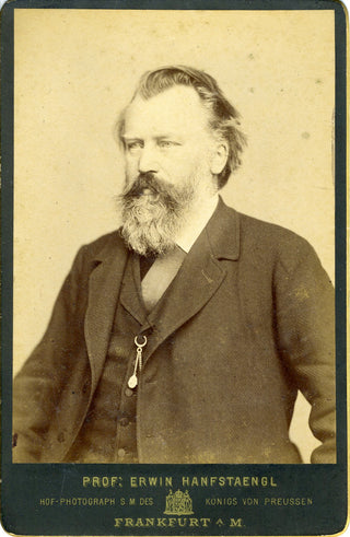 Brahms, Johannes. (1833–1897) Cabinet Photograph