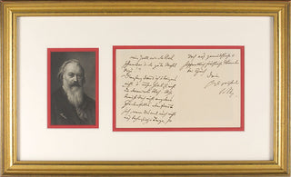 Brahms, Johannes. (1833–1897) Autograph Letter