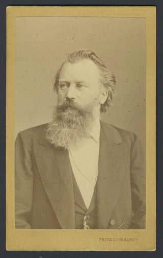 Brahms, Johannes. (1833–1897) Original CDV Photograph