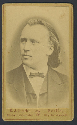 Brahms, Johannes. (1833–1897) Original CDV Photograph