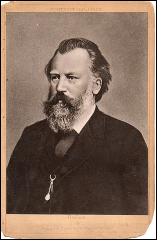 Brahms, Johannes. (1833–1897) Original Cabinet Portrait