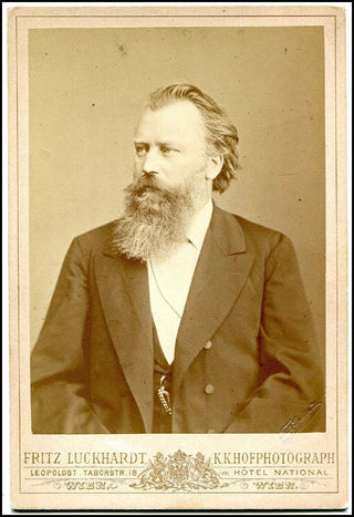 Brahms, Johannes. (1833–1897) Original Cabinet Portrait