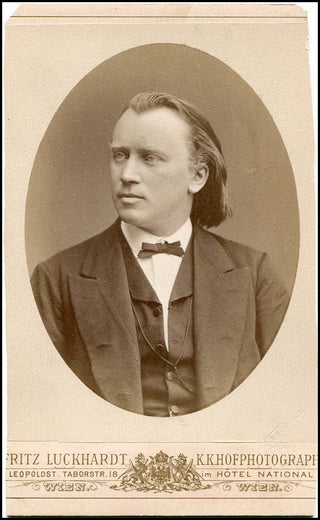 Brahms, Johannes. (1833–1897) Early Cabinet Photograph