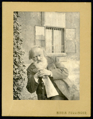 Brahms, Johannes. (1833–1897) Three Original Photographs by Maria Fellinger