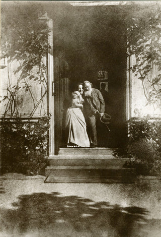 Brahms, Johannes. (1833–1897) & Hemala, Henriette. (1873–1959) Photograph with Brahms