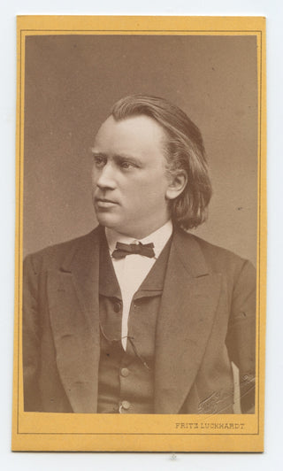 Brahms, Johannes. (1833–1897) Carte de Visite Photograph