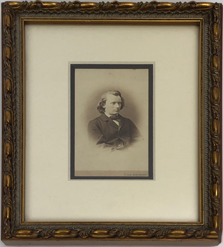 Brahms, Johannes. (1833–1897) Early CDV Photograph - INSCRIBED TO A PIANO STUDENT