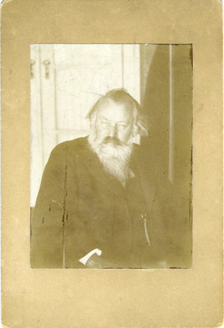 Brahms, Johannes. (1833–1897) Collection of 4 Original Photographs