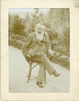 Brahms, Johannes. (1833–1897) Collection of 4 Original Photographs