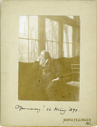 Brahms, Johannes. (1833–1897) Easter Sunday - Original Photograph by Maria Fellinger