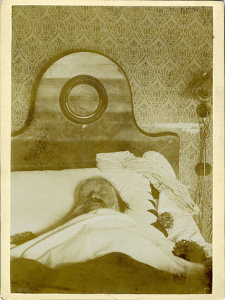 Brahms, Johannes. (1833–1897) Original Photograph on his deathbed