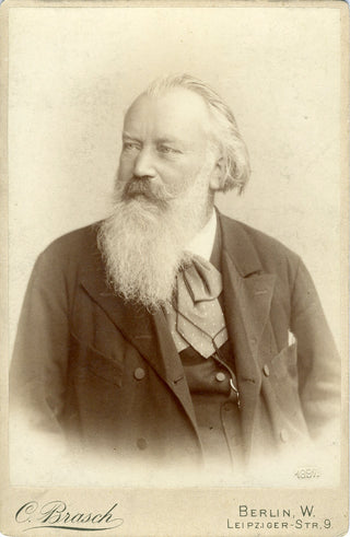 Brahms, Johannes. (1833–1897) Collection of 4 Original Photographs