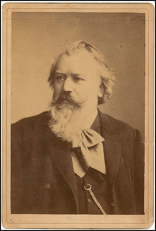 Brahms, Johannes. (1833–1897) Original Cabinet Portrait