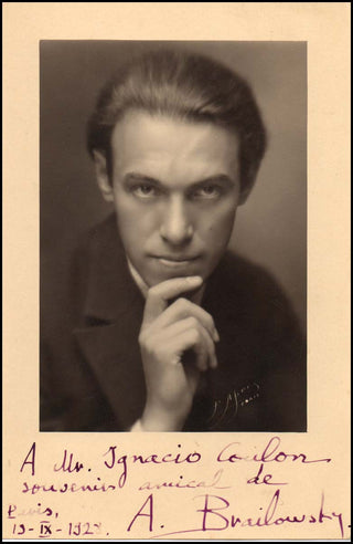 Brailowsky, Alexander. (1896-1976) Early Signed Photograph