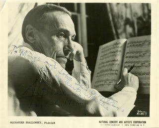 Brailowsky, Alexander. (1896-1976) Signed Photograph