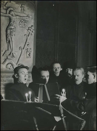 [Literature &amp; Art] Brassaï [Gyula Halasz] (1899-1984) "Choeur des élèves de l&apos;académie Religeuse a Paris" - Original Photograph