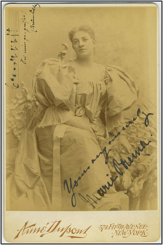 Brema, Marie. (1856-1925) Magnificent Signed Photograph with "Brunhilde"  AMQS from the great Wagnerian!