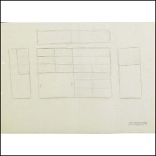 [Visual Arts] Breuer, Marcel. (1902 - 1981) Study for a storage system