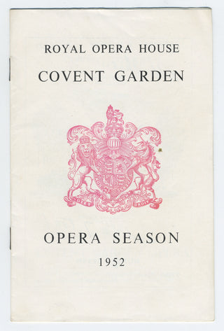 Britten, Benjamin. (1913–1976) 1952 Composer-Conducted "Billy Budd" Program