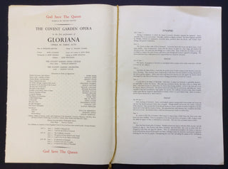 [Britten, Benjamin. (1913–1976) & Pears, Peter. (1910–1986)] [Elizabeth II. (b. 1926)] "Gloriana" - Original 1953 Premiere Program