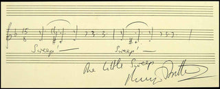 Britten, Benjamin. (1913–1976) "The Little Sweep" - Autograph Musical Quotation