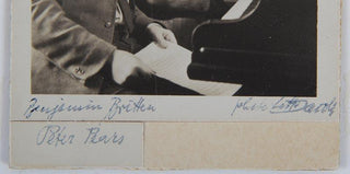 Britten, Benjamin. (1913–1976) & Pears, Peter. (1910–1986) [Lotte Jacobi (1896–1990)] Original Photograph