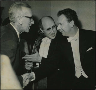 Britten, Benjamin. (1913–1976) & Rostropovich, Mstislav. (1927–2007) Original Photograph