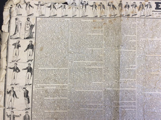 ["Elocution and Music"] Bronson, C. P. "Elocution and Music" - Large Nineteenth-Century American Broadside