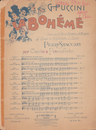 [Brothier, Yvonne. (1889-1967)] Collection of Sheet Music Signed and Used by Yvonne Brothier