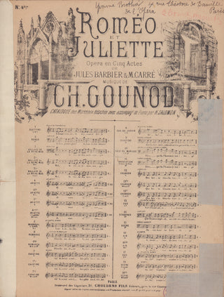 [Brothier, Yvonne. (1889-1967)] Collection of Sheet Music Signed and Used by Yvonne Brothier