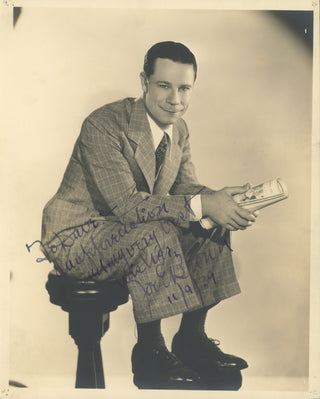 Brown, Joseph Evans. (1891–1973) Signed Photograph to the Lighting Designer at the Palace Theatre