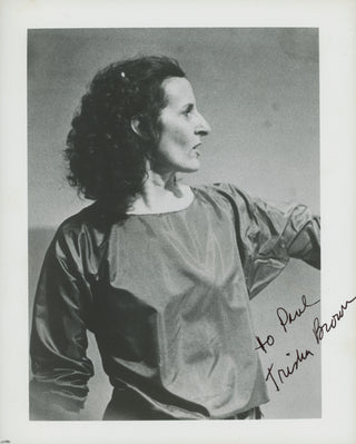 Brown, Trisha. (1936–2017) Signed Photograph