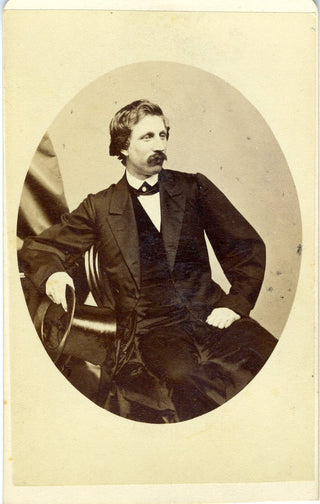 [Lincoln, Abraham. (1809 - 1865)] [Stand-Up Comedian] Browne, Charles Farrar. [Ward, Artemus.] (1834-1867) Original CDV Photograph