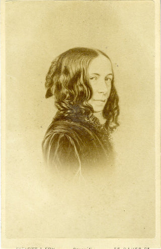 Browning, Elizabeth Barrett. (1806-1861) Original CDV Portrait