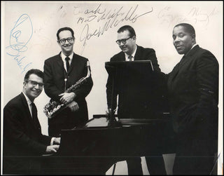 [Jazz] [Brubeck Quartet] Brubeck, Dave. (1920-2012) Signed Photograph of the The Dave Brubeck Quartet