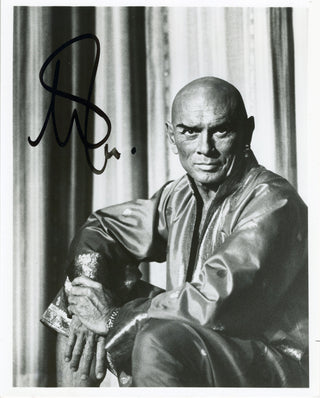 Brynner, Yul. (1920–1985) Signed Photograph with Program from "The King and I"