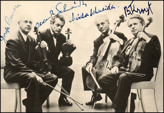 [String Quartets] Budapest String Quartet (1917-1967) Signed Photograph