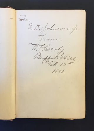 Cody, William F., "Buffalo Bill". (1846–1917) Archive Including Cody Family Memorial Scrapbook, Signed Photograph, Signed Book, Original Photographs, Cody's Personal Grooming Kit & Meerschaum Pipe, and two newly discovered photographs, one being one of th