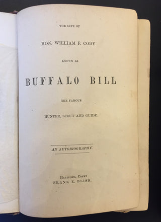 Cody, William F., "Buffalo Bill". (1846–1917) Archive Including Cody Family Memorial Scrapbook, Signed Photograph, Signed Book, Original Photographs, Cody's Personal Grooming Kit & Meerschaum Pipe, and two newly discovered photographs, one being one of th