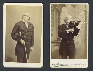 Bull, Ole. (1810–1880) Two CDV Photographs