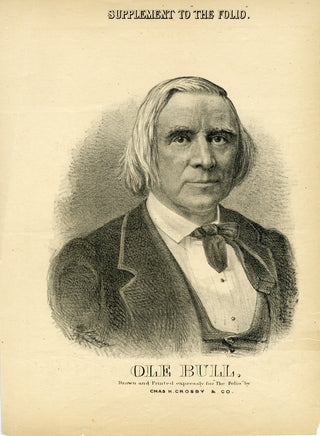 Bull, Ole. (1810-1880) Engraved Portrait