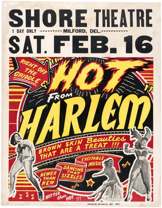 [Burlesque] "Hot from Harlem" - Original Burlesque Poster