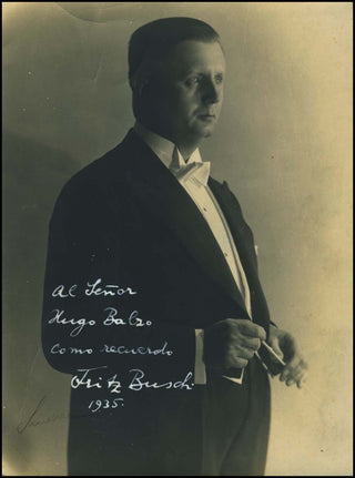 Busch, Fritz. (1890-1951) Signed Photograph