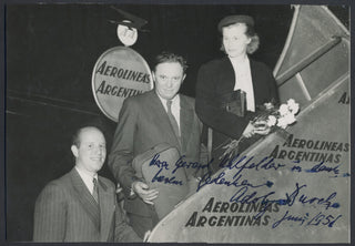 Busch, Adolf. (1891–1952) Signed Photograph in Argentina