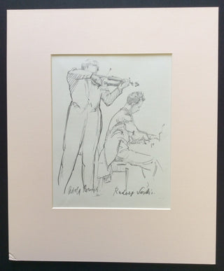 [Busch, Adolf. (1891 - 1952) & Serkin, Rudolph. (1903-1991)] Wiener, Hilda. (1877-1940) Lithograph Print