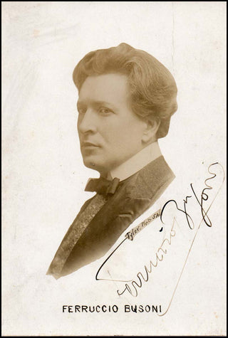 Busoni, Ferruccio. (1866-1924) Signed Photograph