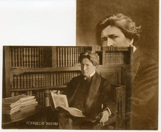 Busoni, Ferruccio. (1866-1924) 1910 Postcard Photographs